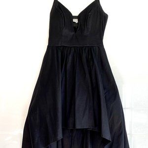 Black Cocktail Dress High to low Spectacular 7/8